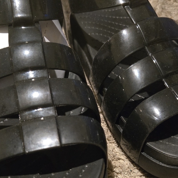 CROCS Melissa Jelly Black Sandals - Picture 3 of 7